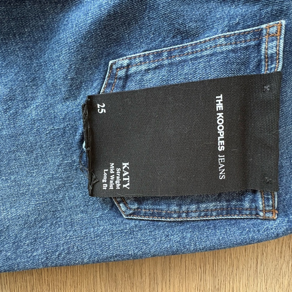 The Kooples Katy Slim Straight Jeans in Blue Denim